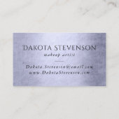 Makeup Artist Professional | Chic Lavender Paars Visitekaartje (Achterkant)