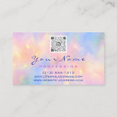 Makeup Artist Professional Eyelash Holograaf Visitekaartje (Achterkant)