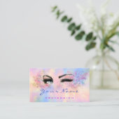 Makeup Artist Professional Eyelash Holograaf Visitekaartje (Staand voorkant)