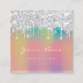 Makeup Artist Professional Eyelashes zorgt voor om Vierkante Visitekaartje (Voorkant)