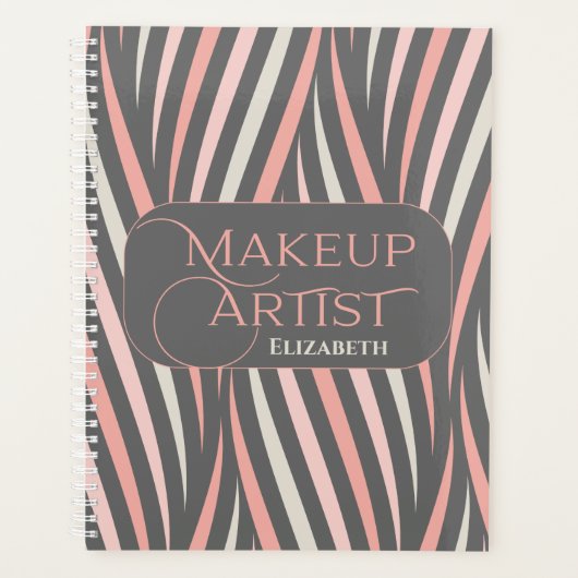 Makeup Artist Professional Girly Pink Beauty Planner (Voorkant)