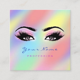 Makeup Artist Professional Lash Holograaf UnicoRe Vierkante Visitekaartje