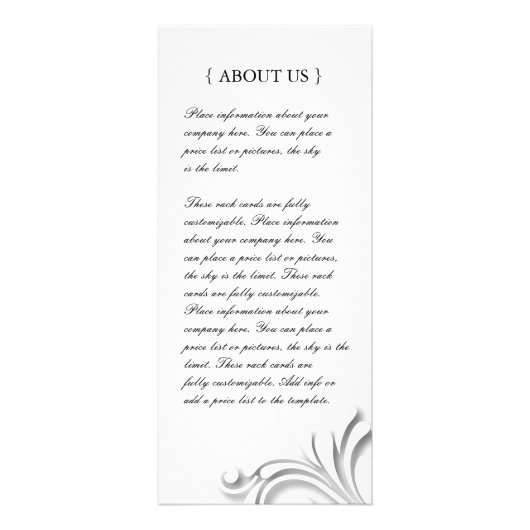 MAKEUP ARTIST RACK CARD RECLAMEKAART (Achterkant)