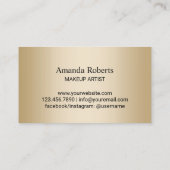 Makeup Artist Red Glitter Licht Salon Loyalty (Achterkant)