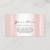 Makeup Artist Red Kiss LIPS Roze Rose Blush Visitekaartje (Achterkant)