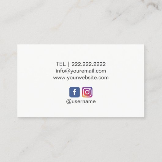 Makeup Artist Red Lips Beauty Salon Minimal Visitekaartje (Achterkant)