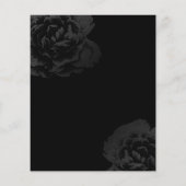 Makeup Artist Red Lips Black Floral Beauty Salon Flyer (Achterkant)