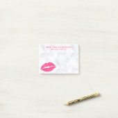 Makeup Artist | Red Lips Modern Dot Personated Post-it® Notes (Op bureau)