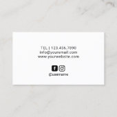 Makeup Artist Red Lips Roos Gold Confetti Beauty Visitekaartje (Achterkant)