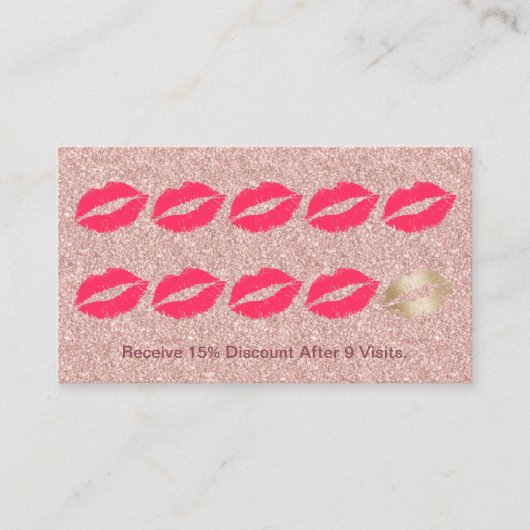 Makeup Artist Red Lips Roos Gold Glitter Loyalty (Voorkant)