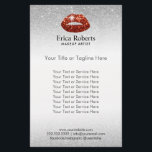 Makeup Artist Red Lips Silver Glitter Beauty Salon Flyer<br><div class="desc">Makeup Artist Red Lips Silver Glitter Beauty Salon Flyers.</div>
