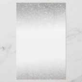 Makeup Artist Red Lips Silver Glitter Beauty Salon Flyer (Achterkant)