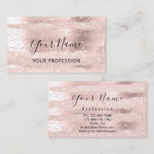 Makeup Artist Roos Cosmetoloog Confetti Strokes Visitekaartje (Voorkant / Achterkant)