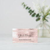 Makeup Artist Roos Cosmetoloog Confetti Strokes Visitekaartje (Staand voorkant)