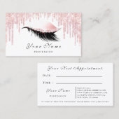Makeup Artist Roos Eyelash Appointment Kaart VIP Afsprakenkaartje (Voorkant / Achterkant)
