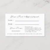 Makeup Artist Roos Eyelash Appointment Kaart VIP Afsprakenkaartje (Achterkant)