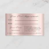 Makeup Artist Roos Eyelashes Appointment Card Afsprakenkaartje (Achterkant)