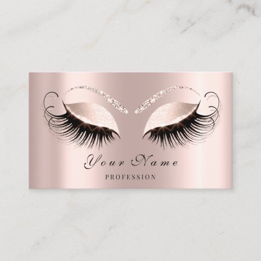 Makeup Artist Roos Eyelashes Appointment Card Afsprakenkaartje (Voorkant)
