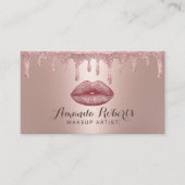 Makeup Artist Roos Gold Drift Glam Lips Salon Visitekaartje (Voorkant)