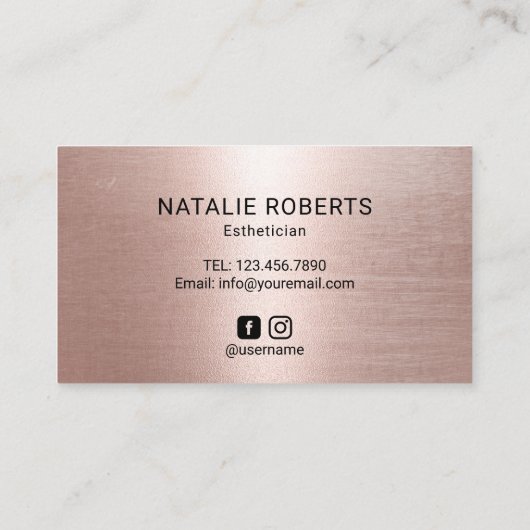 Makeup Artist Roos Gold drijft schoonheid Salon Lo Klantenkaartje (Achterkant)