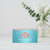 Makeup Artist Roos Gold Drives Lips Turquoise Salo Visitekaartje (Staand voorkant)