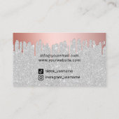 Makeup Artist Roos Gold Drives Lipstick Silver Visitekaartje (Achterkant)