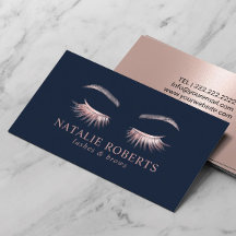 Makeup Artist Roos Gold Eyelash Beauty Salon Navy