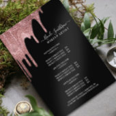 Makeup Artist Roos Gold Glitter Glam Service List Flyer
