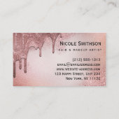 Makeup Artist Roos Gold Glitter Glam Visitekaartje (Achterkant)