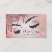 Makeup Artist Roos Gold Glitter Glam Visitekaartje (Voorkant)