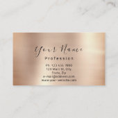 Makeup Artist Roos Gold Kiss Lips Glitter Visitekaartje (Achterkant)