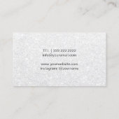 Makeup Artist Roos Gold Lips Elegant White Glitter Visitekaartje (Achterkant)