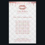 Makeup Artist Roos Gold Lips Modern Beauty Salon Flyer<br><div class="desc">Een artistiek Roos Gold Lips Modern Beauty Salon Brochures.</div>