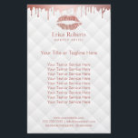 Makeup Artist Roos Gold Lips Modern Beauty Salon Flyer<br><div class="desc">Een artistiek Roos Gold Lips Modern Beauty Salon Brochures.</div>