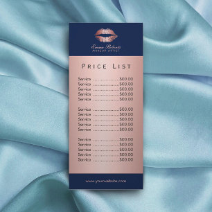 Makeup Artist Roos Gold Lips Navy Blue Price List Reclamekaart