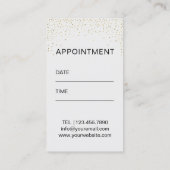 Makeup Artist Roos Gold Lips Salon Appointment Afsprakenkaartje (Achterkant)