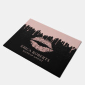 Makeup Artist Roos Gold Lips Trendy Driving Deurmat (Schuin)