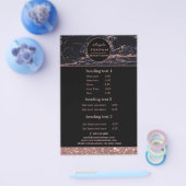 Makeup Artist Roos Gold Marble flyer (Enkel)