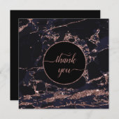 Makeup Artist Roos Gold Marble Invitation Kaart (Voorkant / Achterkant)