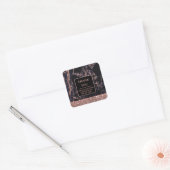 Makeup Artist Roos Gold Marble Square sticker (Envelop)