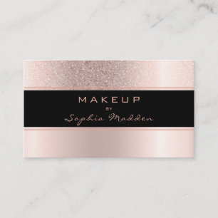 Makeup Artist Roos Gold Ombre Trendy Glitter Visitekaartje