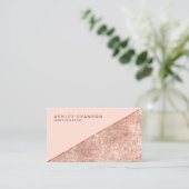 Makeup Artist Roos Gold Shimmer Elegant Visitekaartje (Staand voorkant)