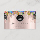 Makeup Artist Roos Holografen Logo Afsprakenkaartje (Voorkant)