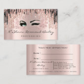 Makeup Artist Roos Spark Lips Wax Green Eyes Afsprakenkaartje (Voorkant / Achterkant)