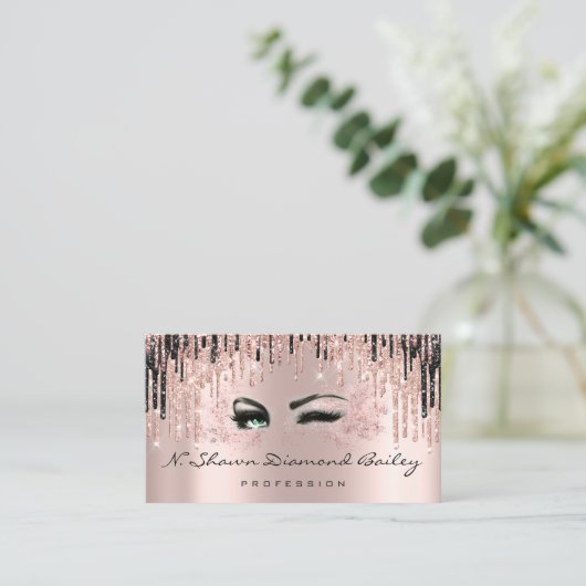 Makeup Artist Roos Spark Lips Wax Green Eyes Afsprakenkaartje (Staand voorkant)