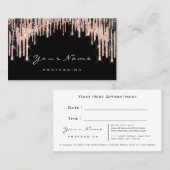 Makeup Artist Roos White VIP Wax Appointcard Afsprakenkaartje (Voorkant / Achterkant)