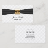 Makeup Artist Royal Gold Diamond Quilts Visitekaartje (Voorkant / Achterkant)