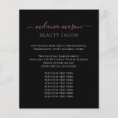Makeup Artist Salon Aangepaste foto Cosmetisch zwa Flyer (Achterkant)