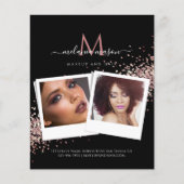 Makeup Artist Salon Aangepaste foto Cosmetisch zwa Flyer (Voorkant)