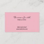 Makeup Artist Salon Beauty Visitekaartje (Achterkant)